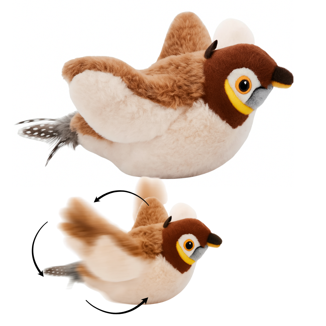 Juguete interactivo pajaro para mascotas