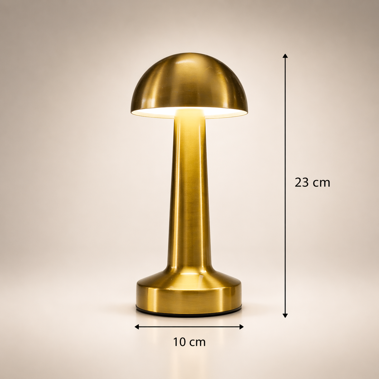 Lampara led dorada x 2