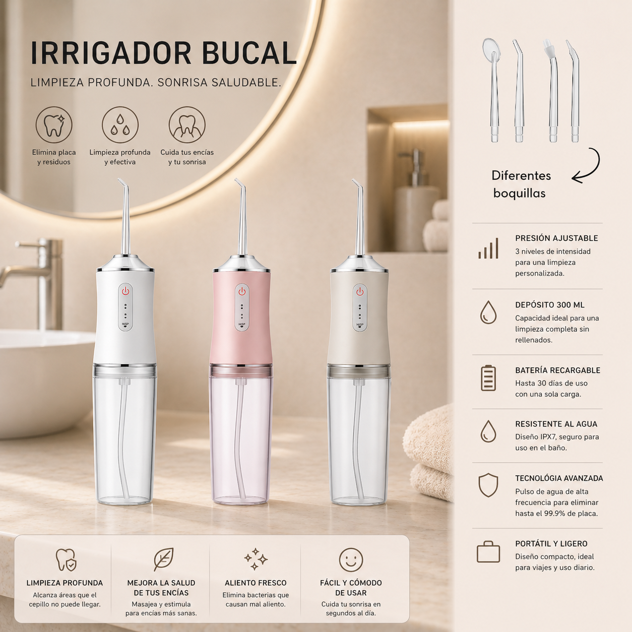 Irrigador bucal