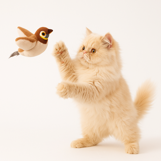 Juguete interactivo pajaro para mascotas