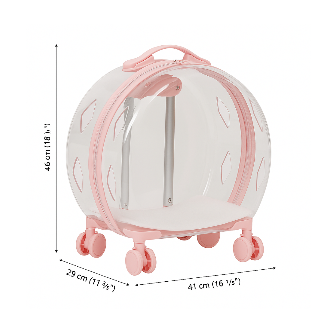 Maleta paseadora para mascotas