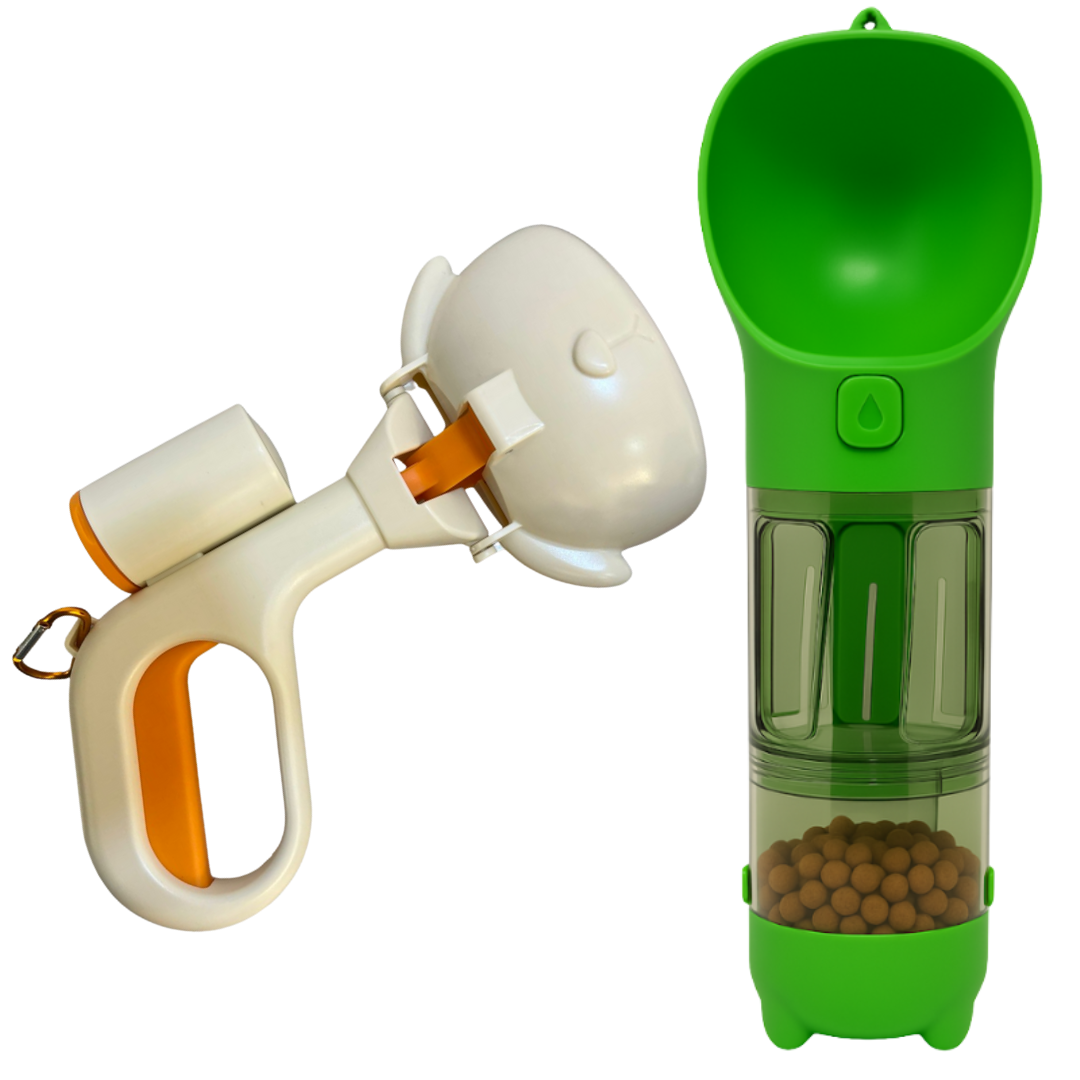 Combo Mascota (Botella 4 en 1 y pala recogepopo)