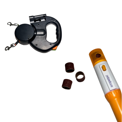 Combo correa y amolador para mascotas