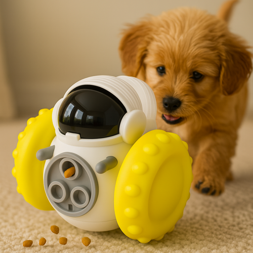 Juguete interactivopara mascotas robot bota premios