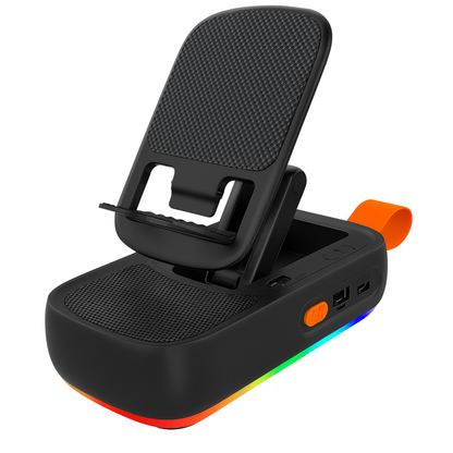 Soporte con power bank y bafle 3 en 1