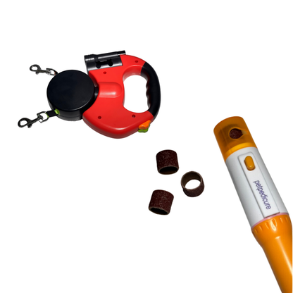 Combo correa y amolador para mascotas