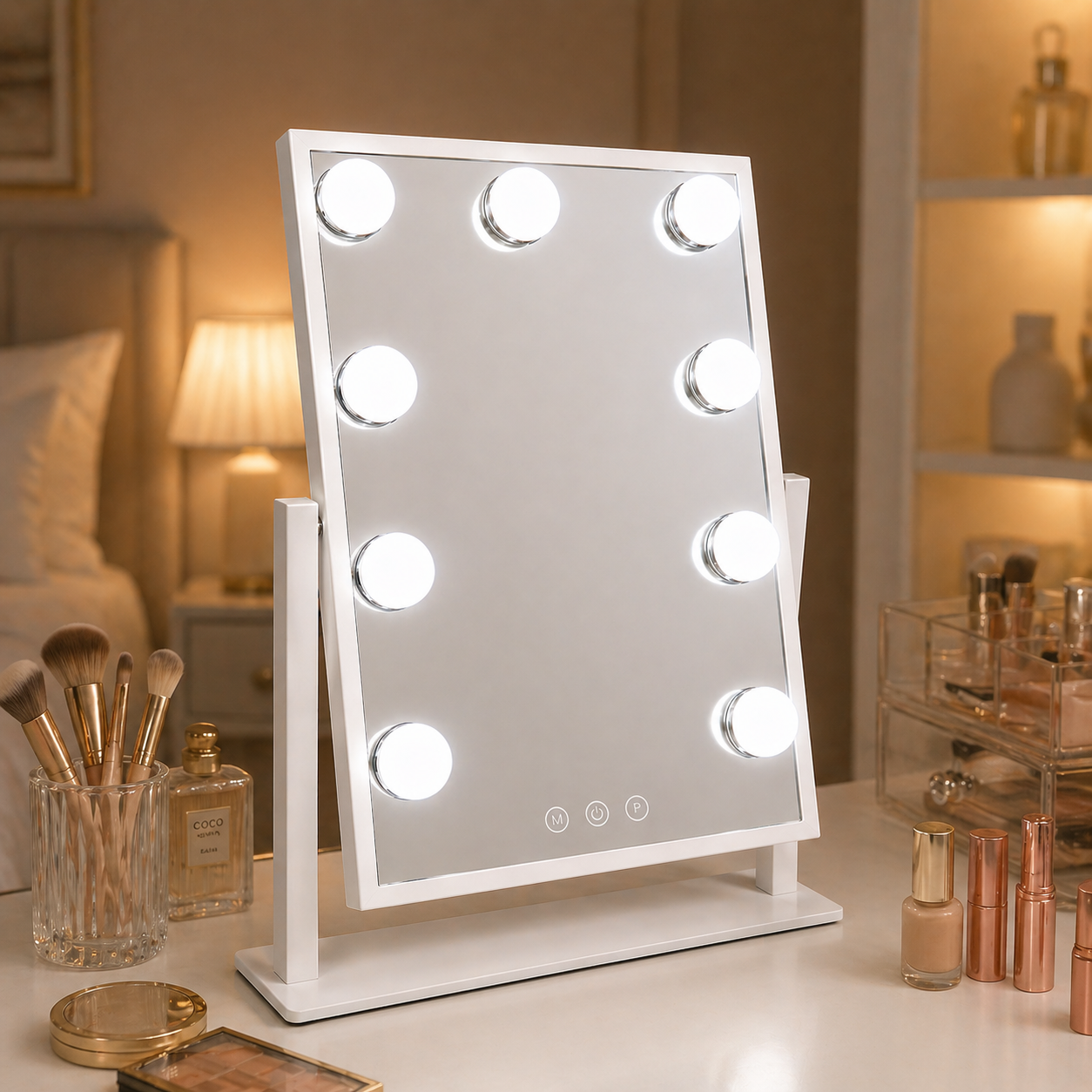 Espejo grande con luz led