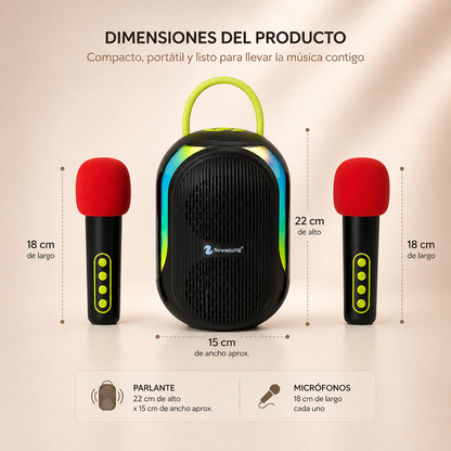 Bafle con microfonos