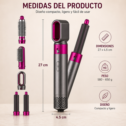 Juego de secador 5 en 1 multiusos