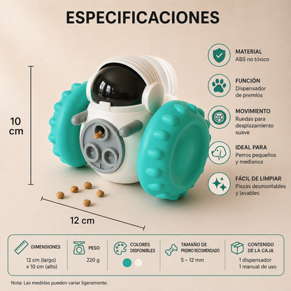 Juguete interactivopara mascotas robot bota premios