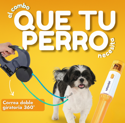 Combo correa y amolador para mascotas