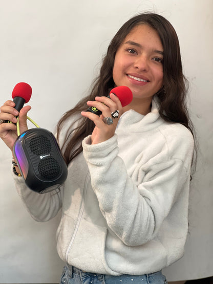 Bafle con microfonos