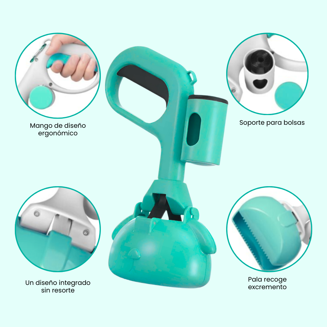 Combo Mascota (Botella 4 en 1 y pala recogepopo)
