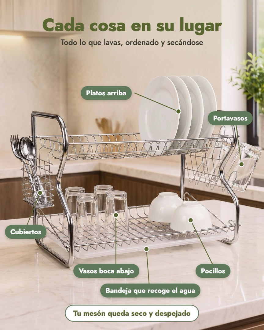 Platero escurridor 2 niveles StrongKing