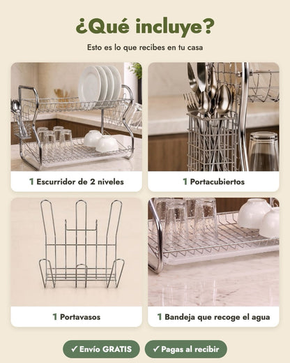 Platero escurridor 2 niveles StrongKing